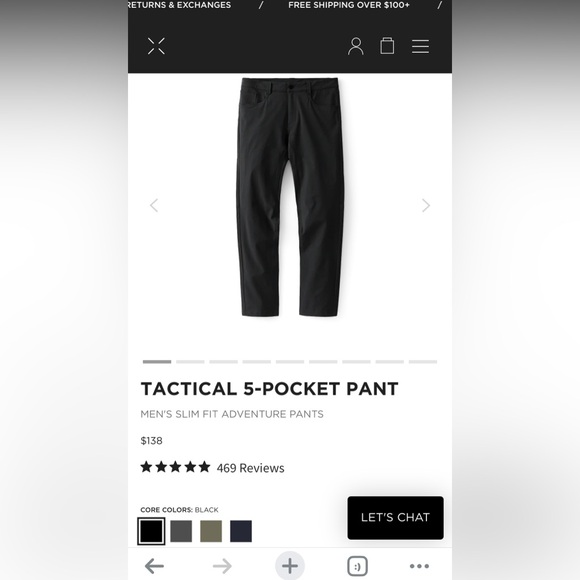 Ten Thousand Men’s 5-pocket tactical pant sz 31 in Black - Picture 1 of 5